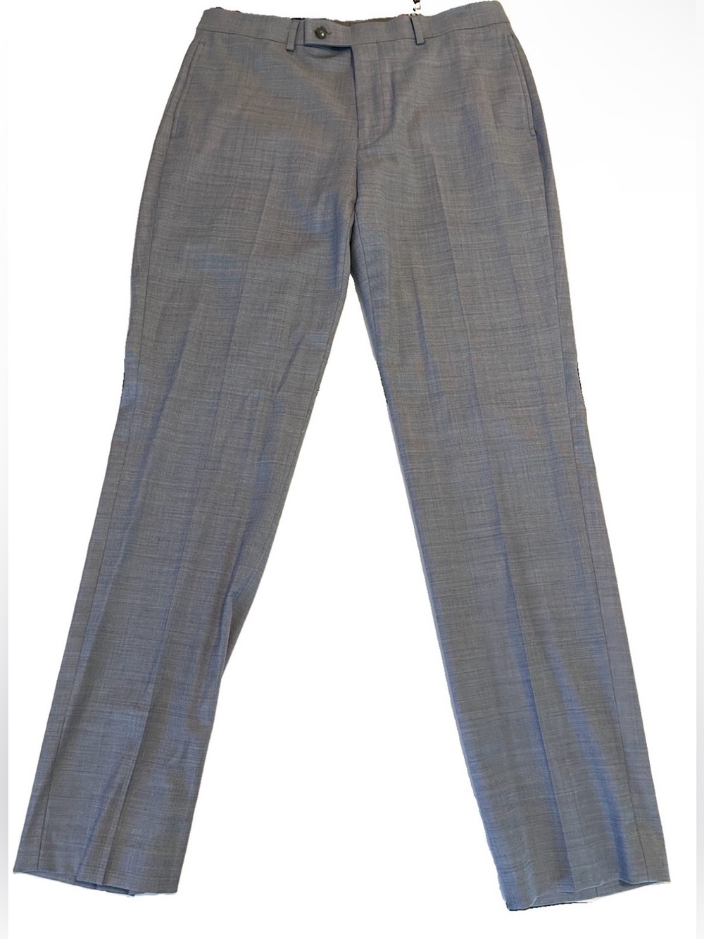 Calvin Klein x Slim Fit Dress Pants 33W Inseam 32 Blue Wool Blend Modern Formal